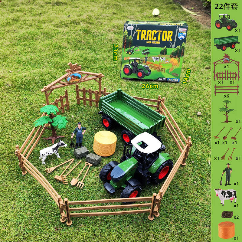 Set de juguete de tractor agrícola con control remoto