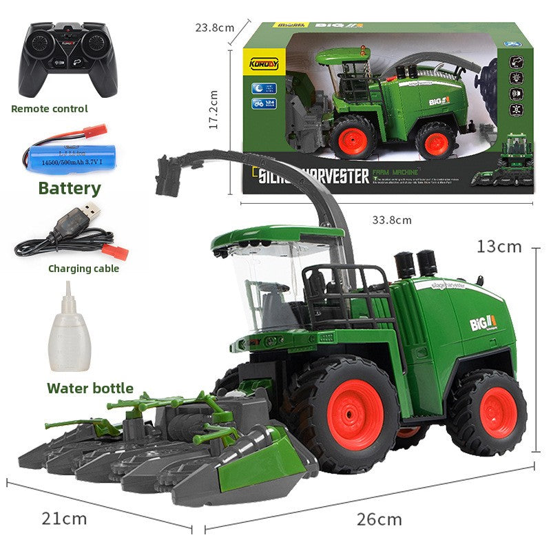 Set de juguete de tractor agrícola con control remoto