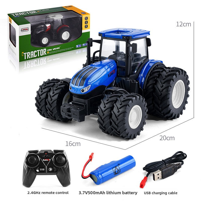 Set de juguete de tractor agrícola con control remoto