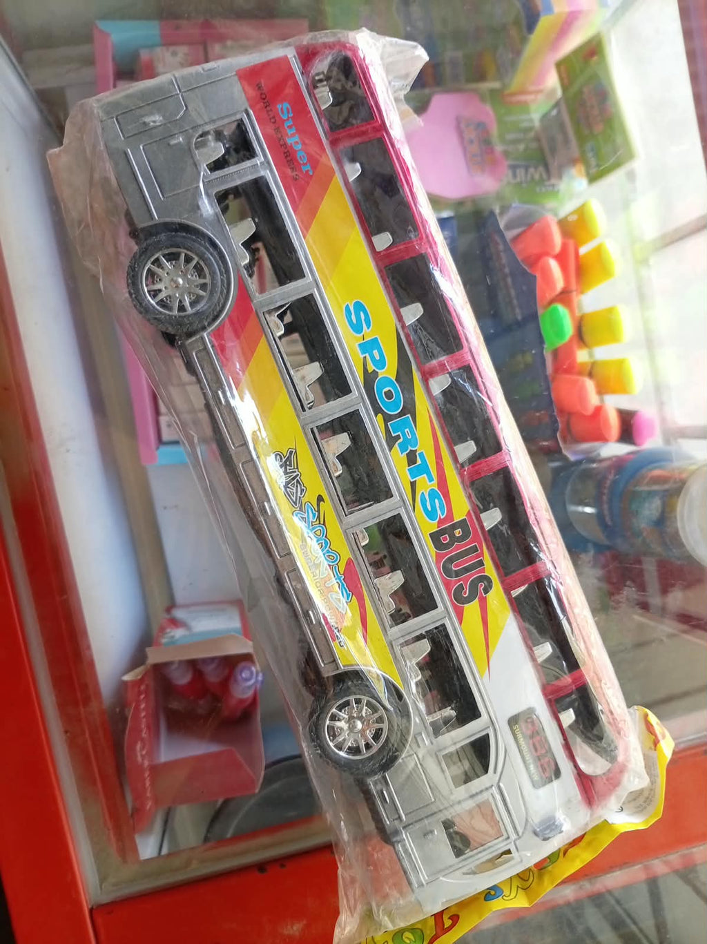 Autobús Interprovincial de Juguete "Sports Bus - World Express"
