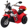 Moto Eléctrica Infantil 6V – Motocicleta a Batería para Niños de 3 a 6 Años con Caja de Almacenamiento (Rojo)