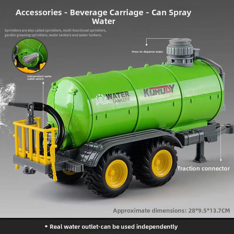 Set de juguete de tractor agrícola con control remoto