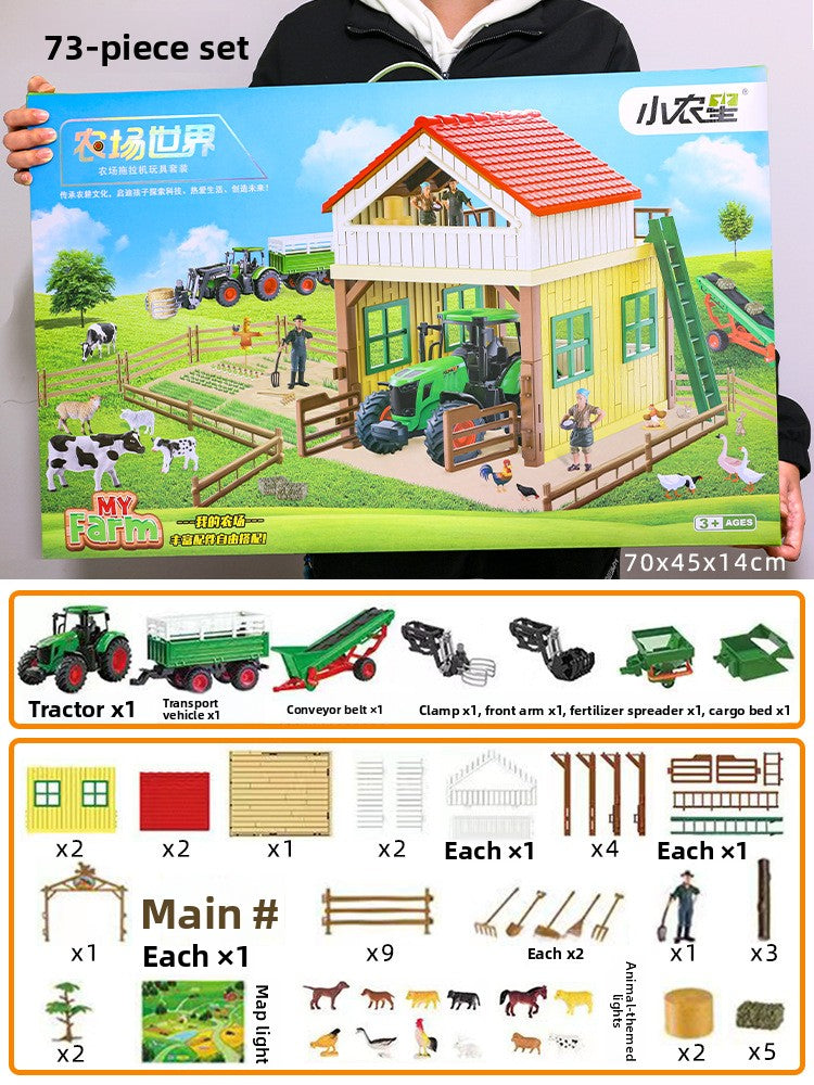 Set de juguete de tractor agrícola con control remoto